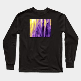 Nonbinary Pride Rough Vertical Stripes Paint Gradient Long Sleeve T-Shirt